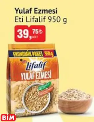 ETİ LİFALİF YULAF EZMESİ ETİ LİFALİF YULAF EZMESİ